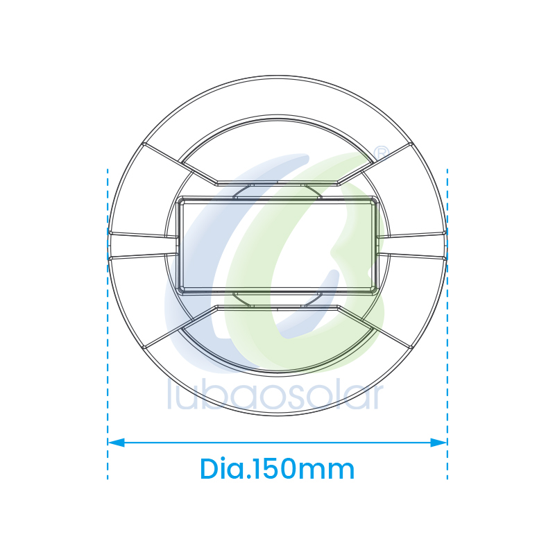 LS-38 Solar aluminum reflective road marker