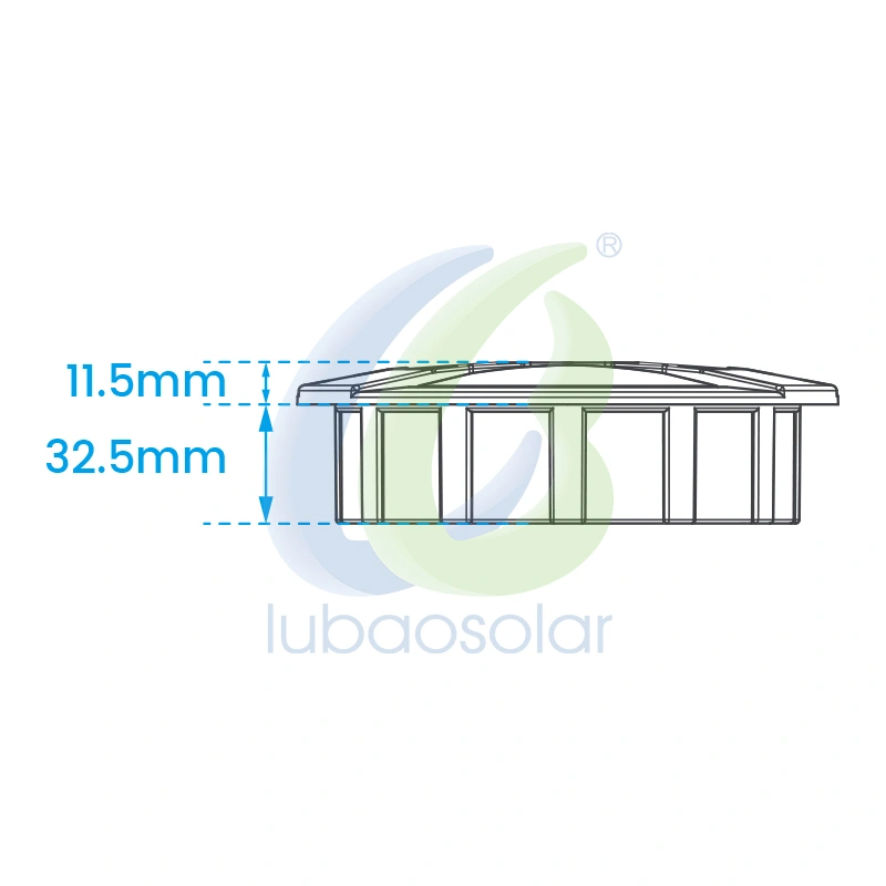 LS-38 Solar aluminum reflective road marker
