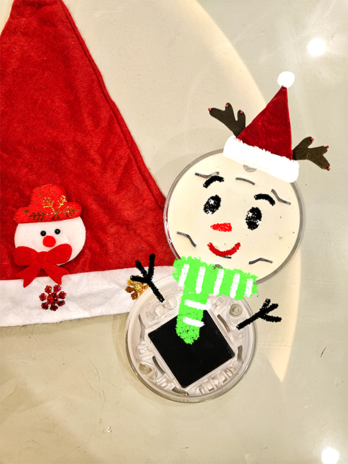 Solar road markers and warning lights from LUBAO SMART TRAFFIC escort the holiday season with joy—Merry Christmas!