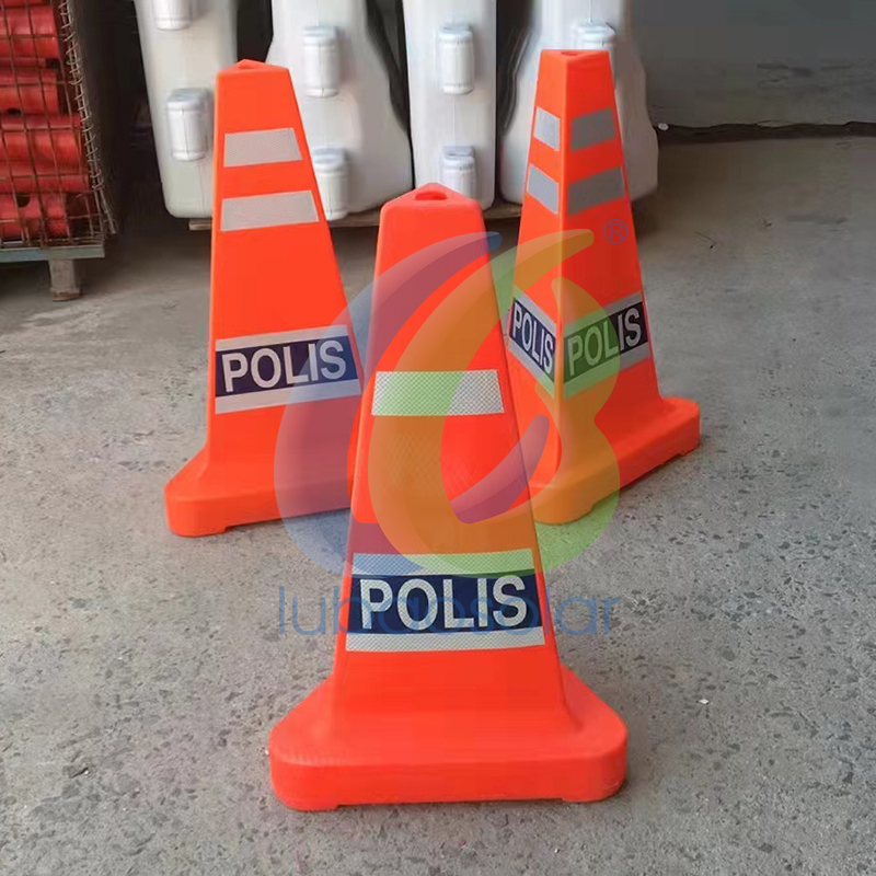 LB-TPC02 Police sign orange traffic cone