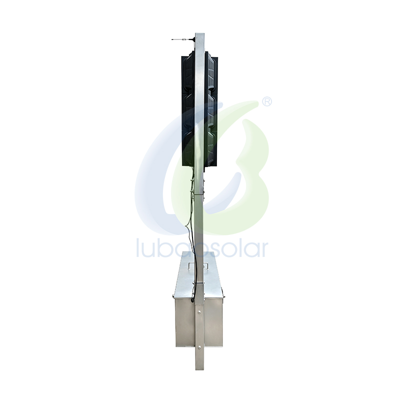 Foldable temporary traffic light portable traffic lights system