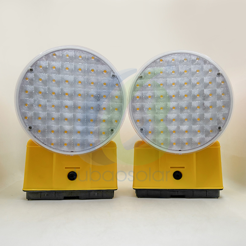 LB-26500-L Barricade light yellow flashing traffic light temporary traffic light