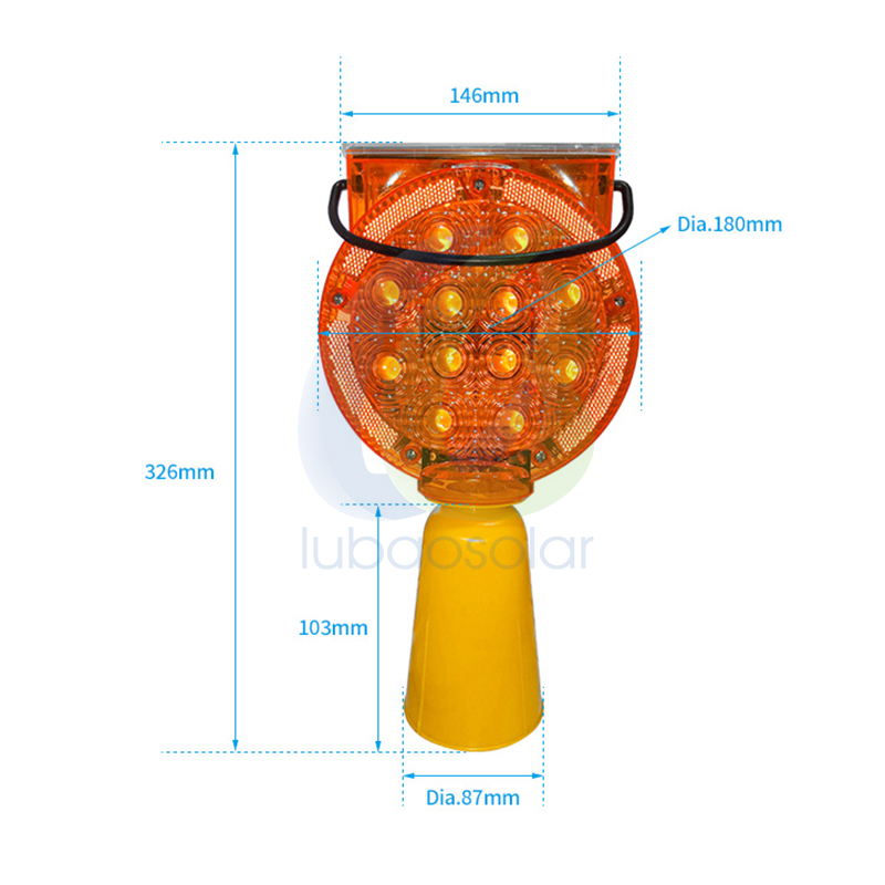 LB-6006SA01 Solar flashing traffic cone light
