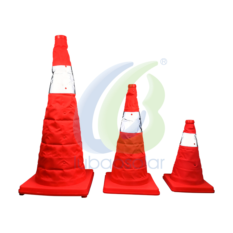 Collapsible traffic cone foldable safety cone