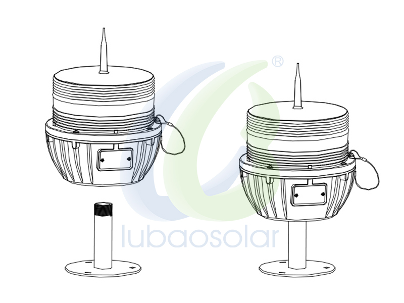 LT101 Solar aviation obstruction light