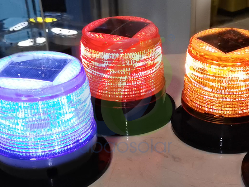 LB-6180 Solar magnetic strobe beacon lights