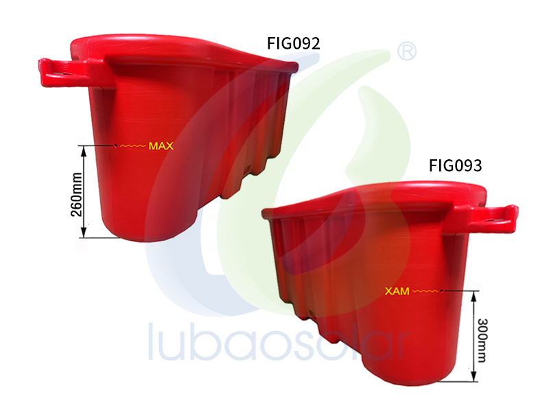 FIG091, FIG092, FIG093 HDPE plastic barrier water divider road separator traffic lane divider