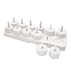 Rechargeable LED Candle Light (1-to-12 Yellow Light Bullet Head Model)