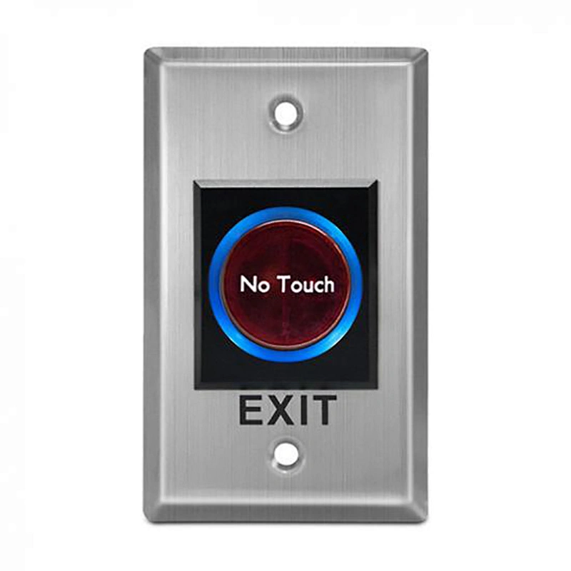 No Touch Exit Button With Remote Controller Infrared Sensor Exit Button Waterproof Steel Button