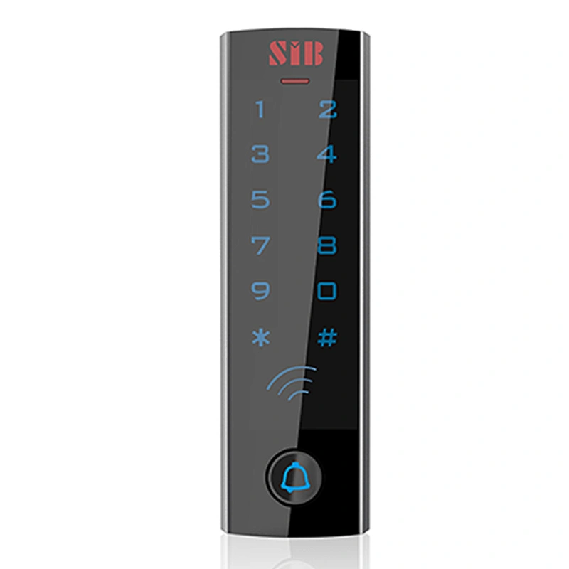Narrow strip touch keypad standalone access control reader
