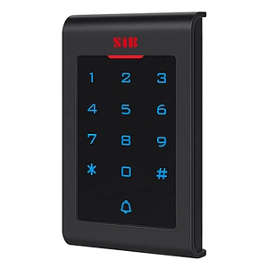 Black standalone access control touch keypad reader