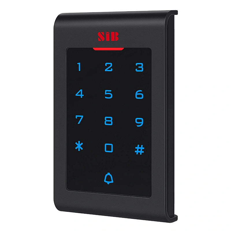 Black standalone access control touch keypad reader