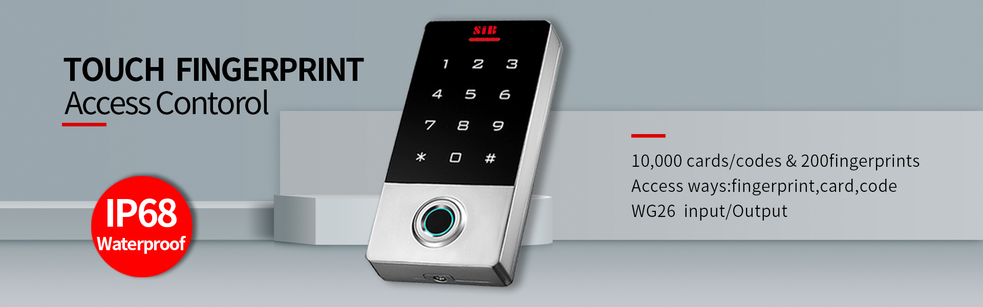 Fingerprint Touch Keypad Access Control TF1