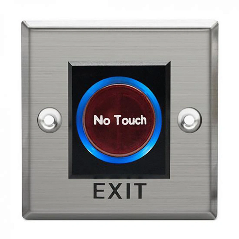 IR Sensor Button And Stainless Steel Door Access Control Exit Button With Remote Control Push Switch