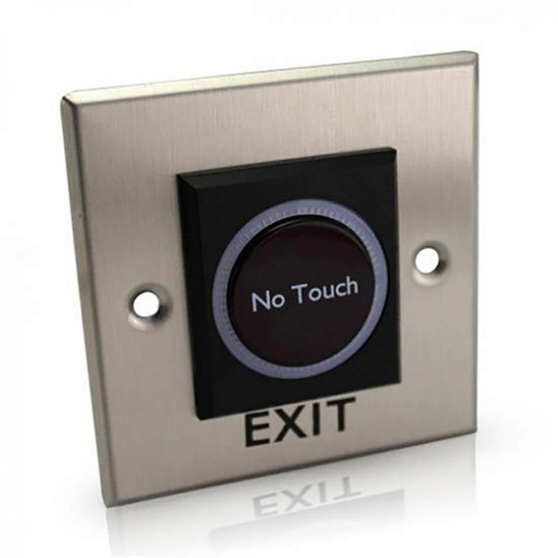 IR Sensor Button And Stainless Steel Door Access Control Exit Button With Remote Control Push Switch