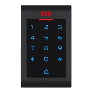 Black standalone access control touch keypad reader
