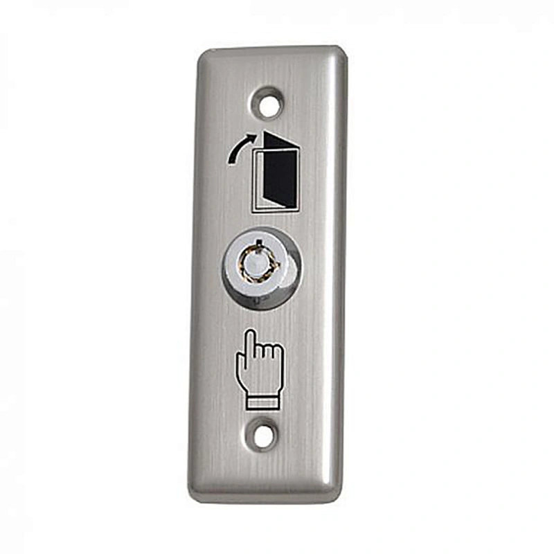 Door Switch Stainless Steel Button With Key OP03K