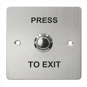 Door Exit Button Push Relase Button Stainless Steel Acceess Control Accessories Push Button Switch