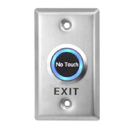 USA Standard Size Door Access Control System Contactless Exit Button With Led Infrared Exit Button Switch