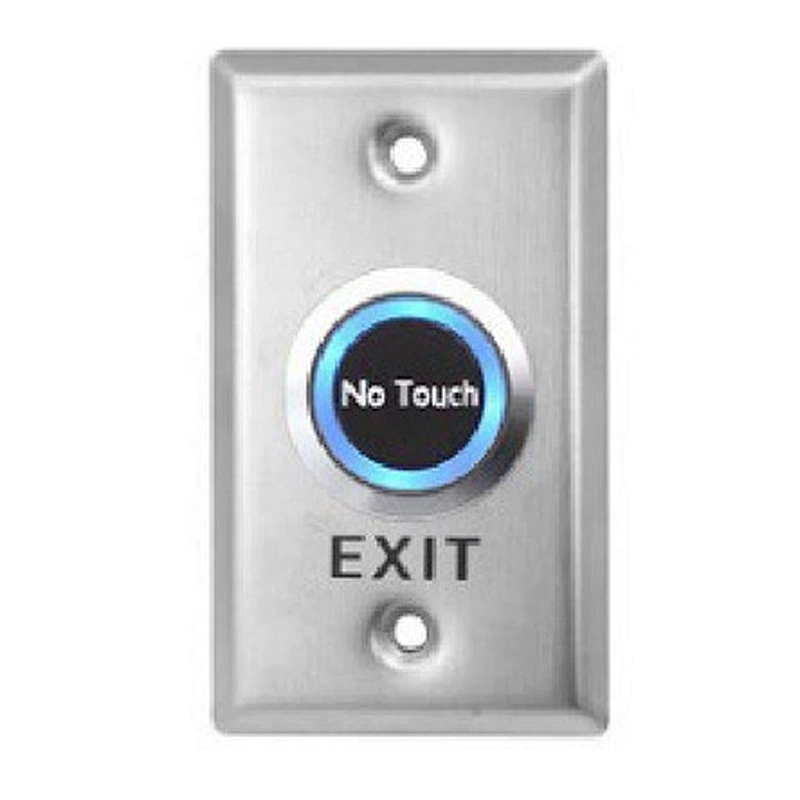 USA Standard Size Door Access Control System Contactless Exit Button With Led Infrared Exit Button Switch