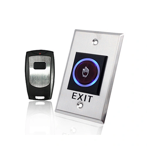 IR Sensor Button And Stainless Steel Door Access Control Exit Button With Remote Control Push Switch