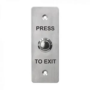 Stainless Steel Door Exit Button With No/com