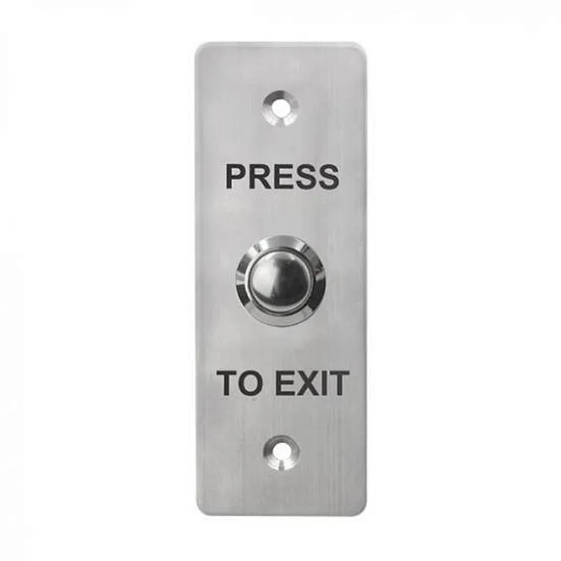 Stainless Steel Door Exit Button With No/com
