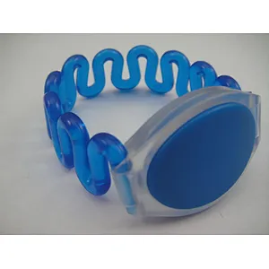 Rfid 125Khz 13.56mhz Custom Plastic Waterproof Sauna Tag Elastic Rfid Swimming Pool Waterproof Wristband