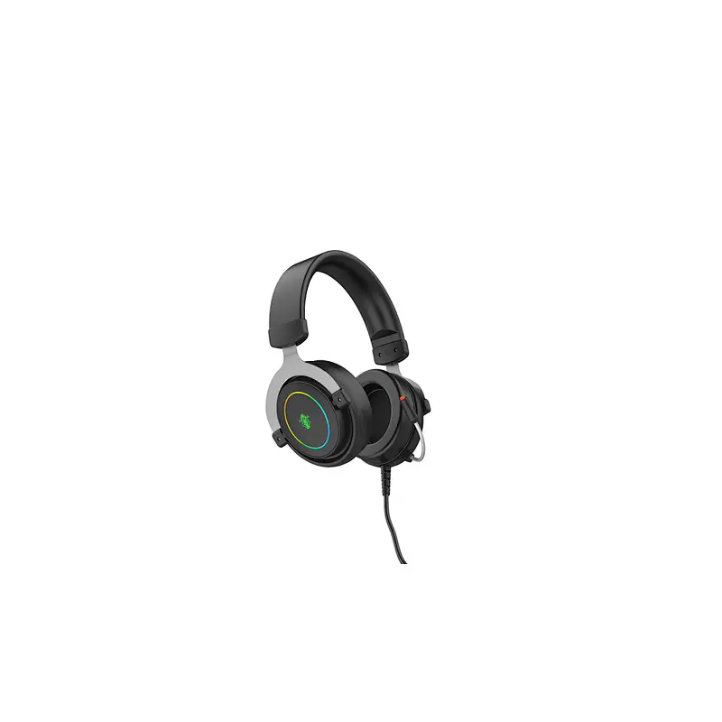 Gaming headphone with RGB light