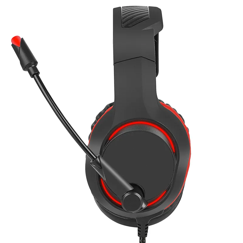 Gaming headphone with LED light