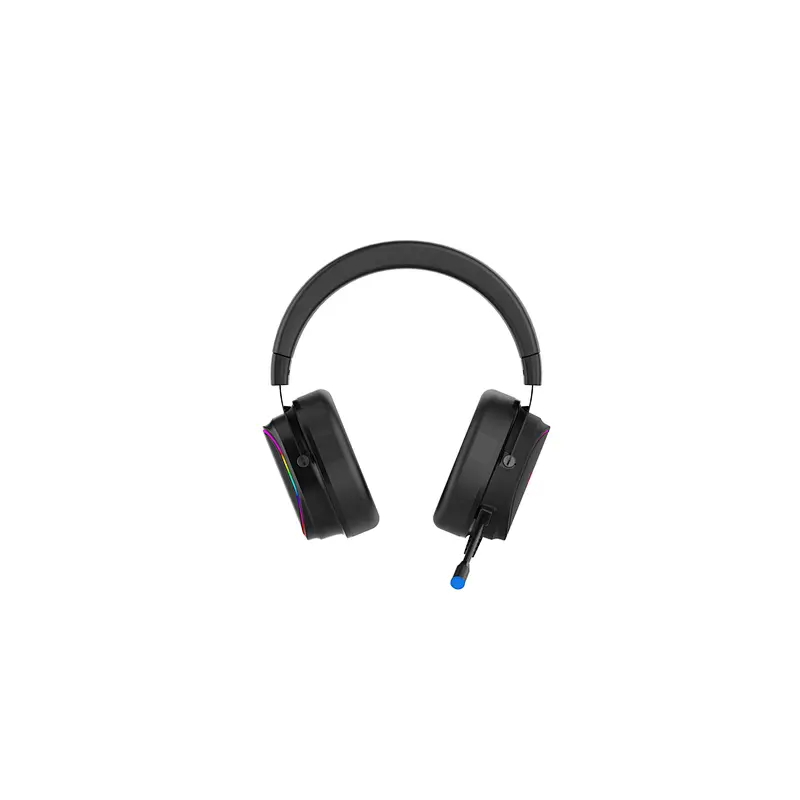 Gaming headphone with black rubber coating