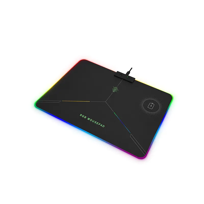 RGB gaming mousepad with wireless charger, Wireless charger gaming mousepad