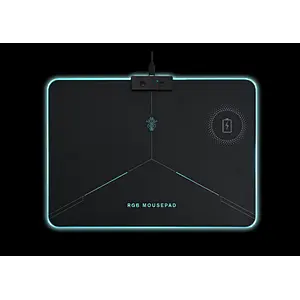 RGB gaming mousepad with wireless charger, Wireless charger gaming mousepad
