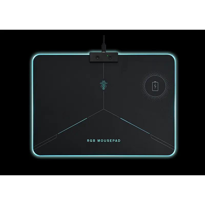 RGB gaming mousepad with wireless charger, Wireless charger gaming mousepad