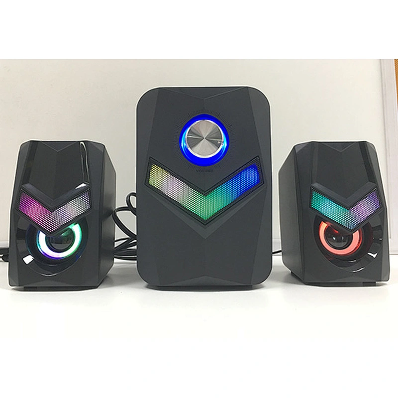 2.1 Gaming Speaker with 7 Colored LED Light with 11W