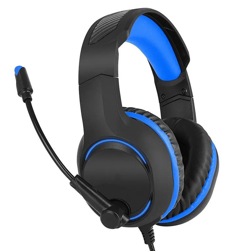 Gaming headphone with LED light
