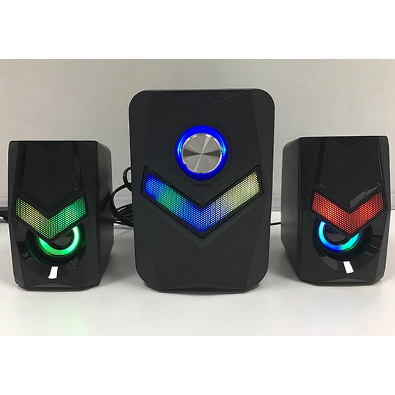 2.1 Gaming Speaker with 7 Colored LED Light with 11W