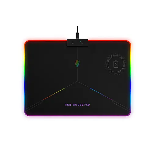 RGB gaming mousepad with wireless charger, Wireless charger gaming mousepad