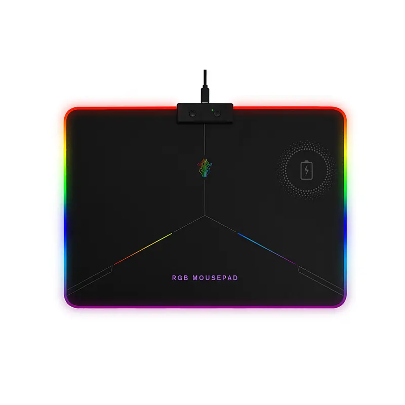 RGB gaming mousepad with wireless charger, Wireless charger gaming mousepad