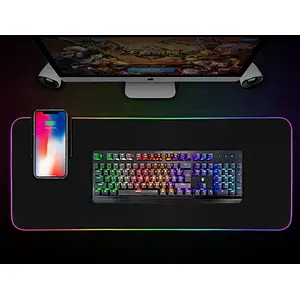 RGB gaming mousepad with wireless charger