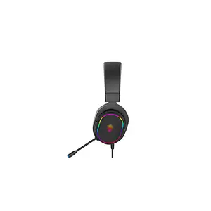 Gaming headphone with black rubber coating