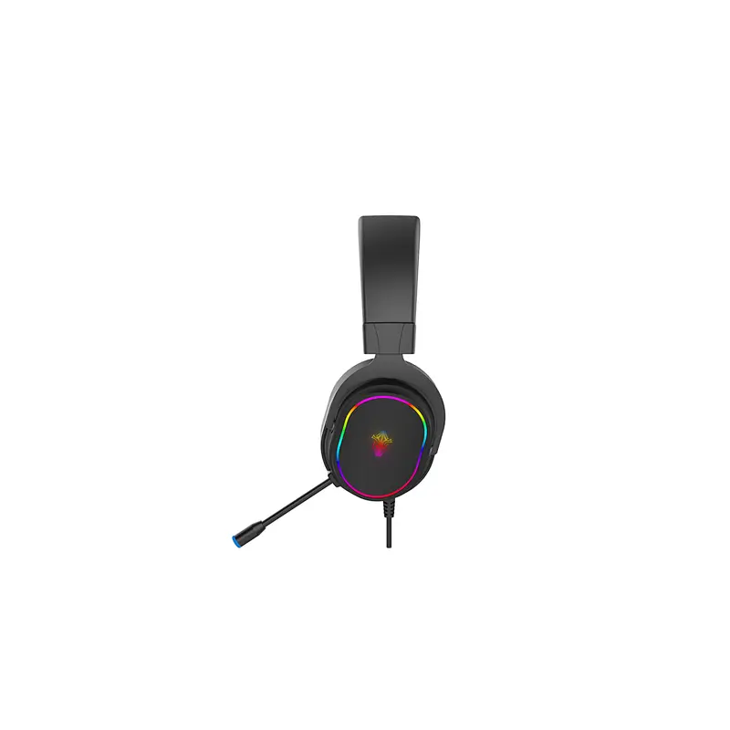 Gaming headphone with black rubber coating