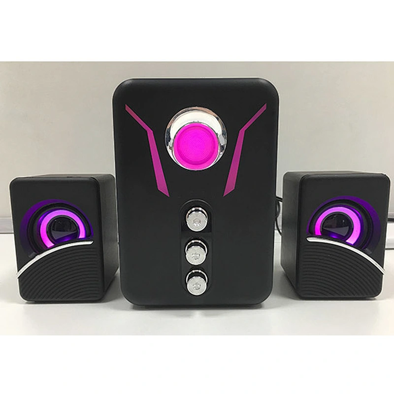 2.1 Gaming Speaker with 7 Colored LED Light with 11W