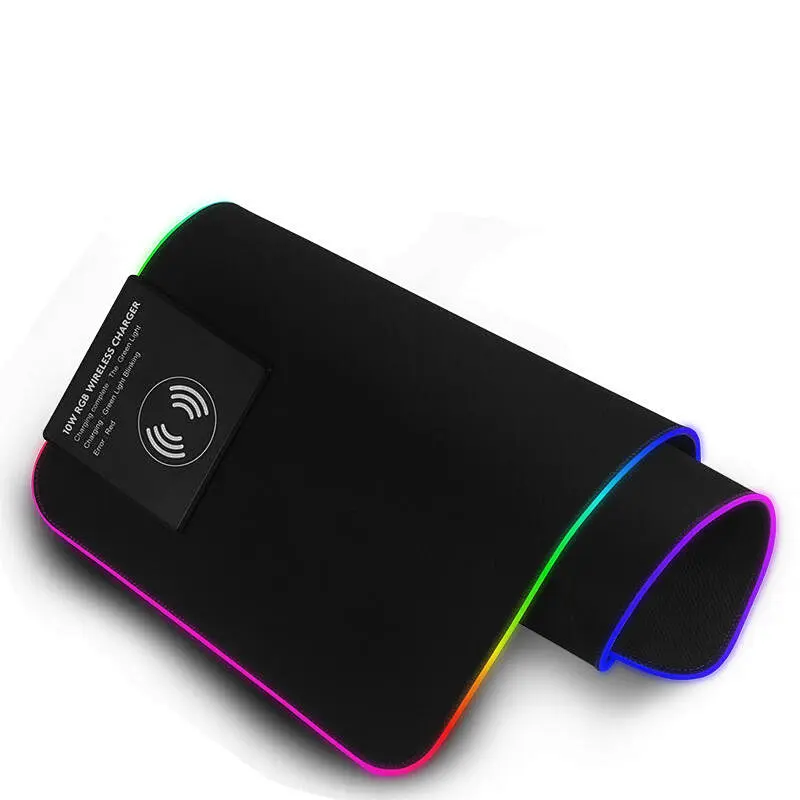 RGB gaming mousepad with wireless charger
