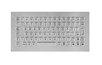 industrial stainless steel kiosk keyboard