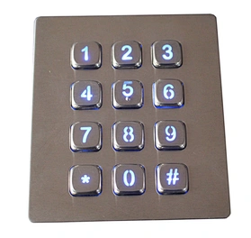 vandal proof backlight keypad