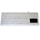 movable desktop led backlight medical use silicone rubber keyboards with touchpad