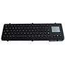 Customized layout military PC keyboard with sealed touchpad