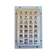 Stainless Steel industrial  metal keypad with IP67 dynamic waterproof and vandal proof