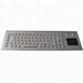 Stainless steel vandal proof wired water proof keyboard with integrated touchpad